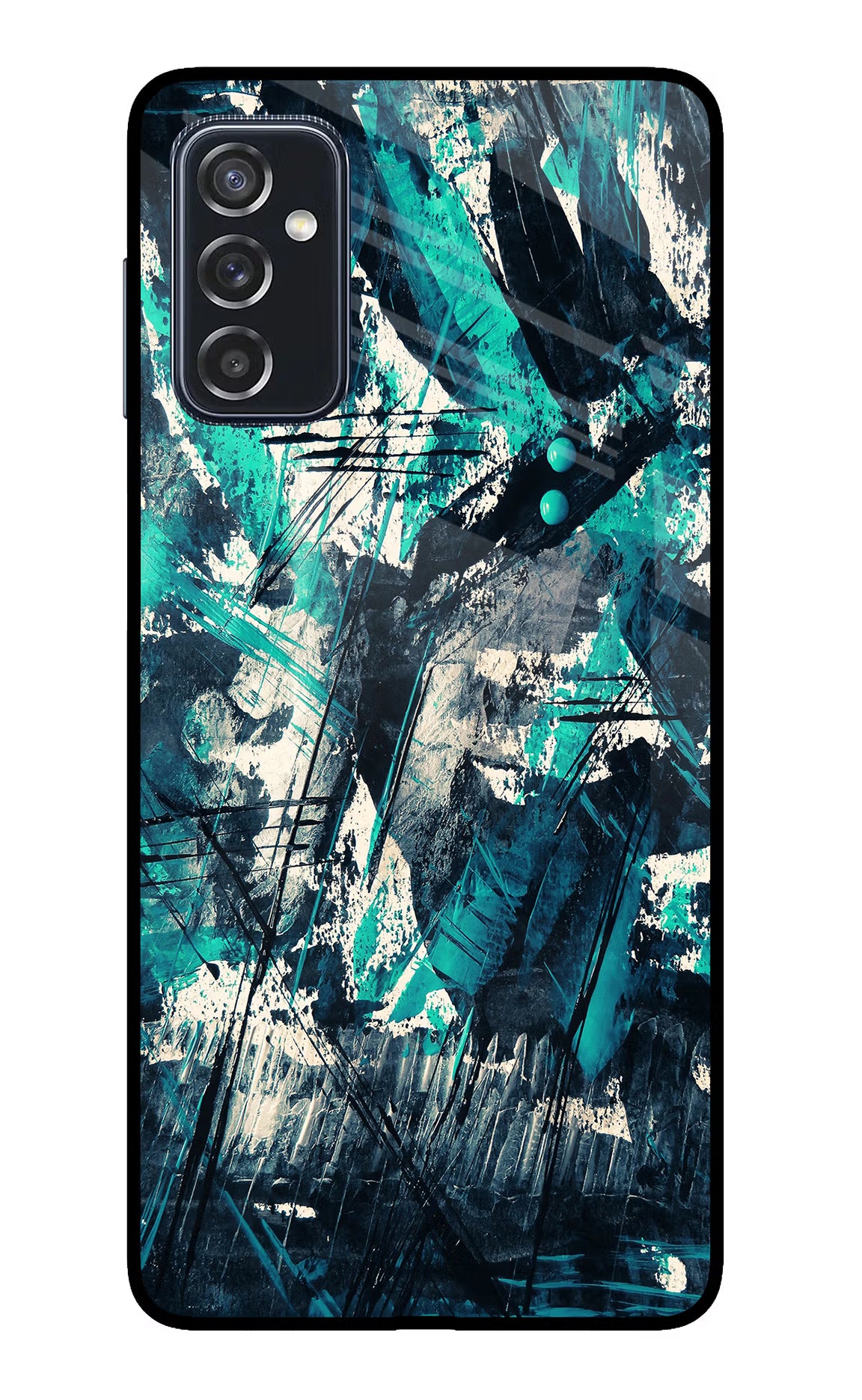 Artwork Samsung M52 5G Glass Case Back Cover by Casekaro