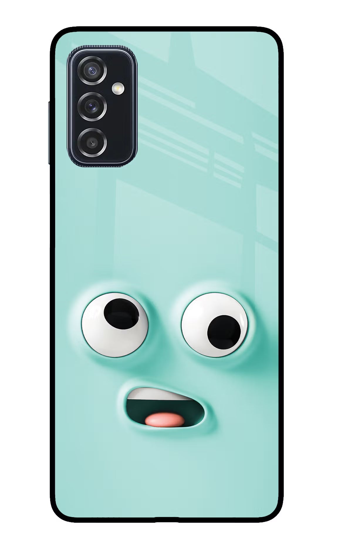 Funny Cartoon Samsung M52 5G Glass Case Back Cover by Casekaro