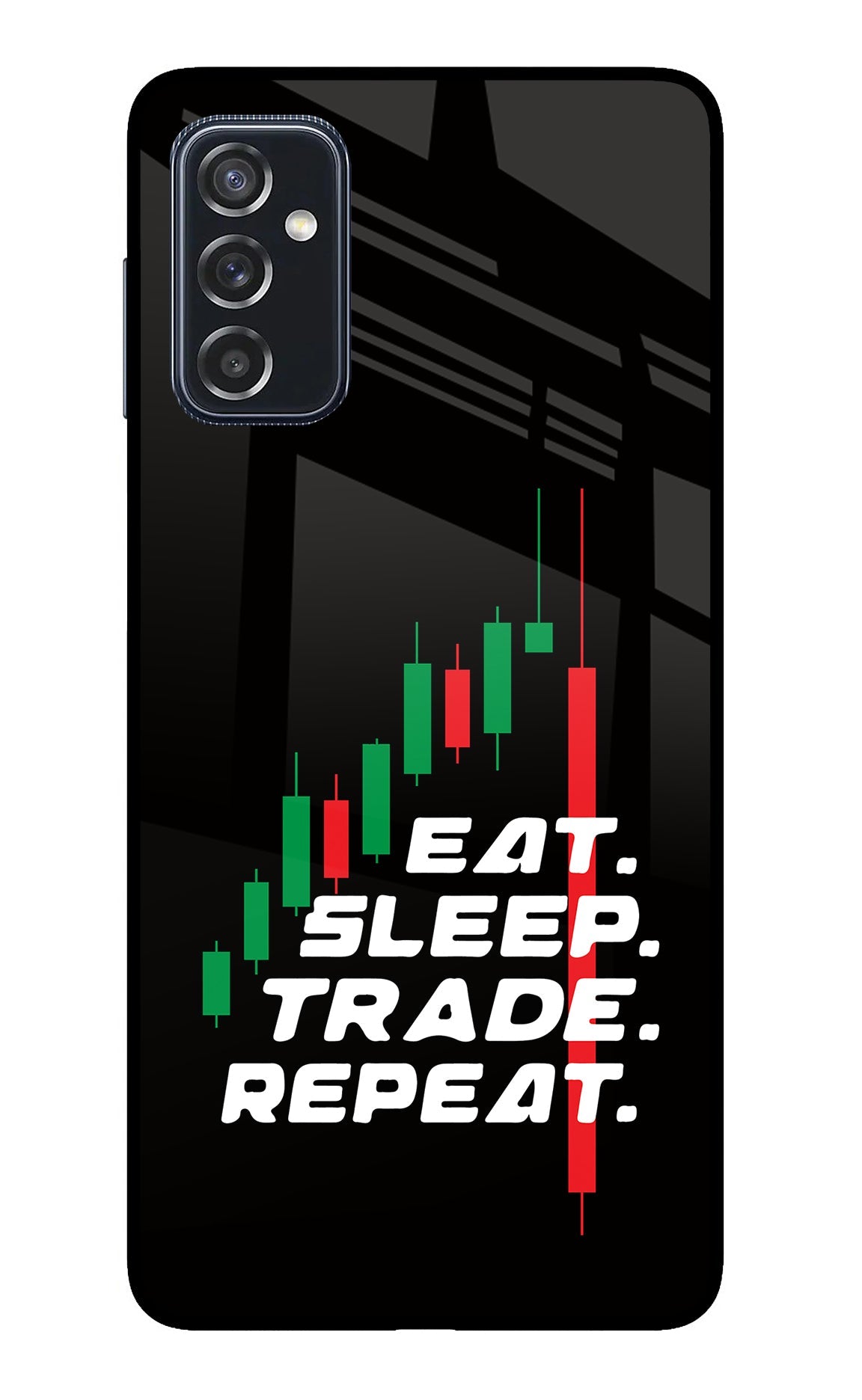 Eat Sleep Trade Repeat Samsung M52 5G Back Cover