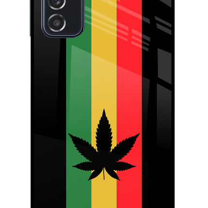 Weed Flag Samsung M52 5G Glass Case Back Cover by Casekaro