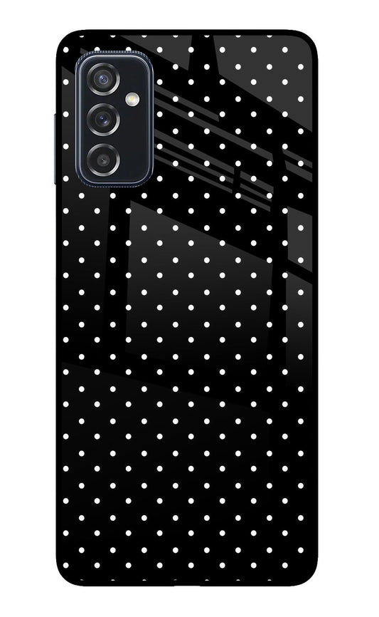 White Dots Samsung M52 5G Glass Case