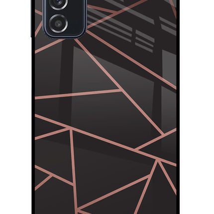 Geometric Pattern Samsung M52 5G Glass Case Back Cover by Casekaro