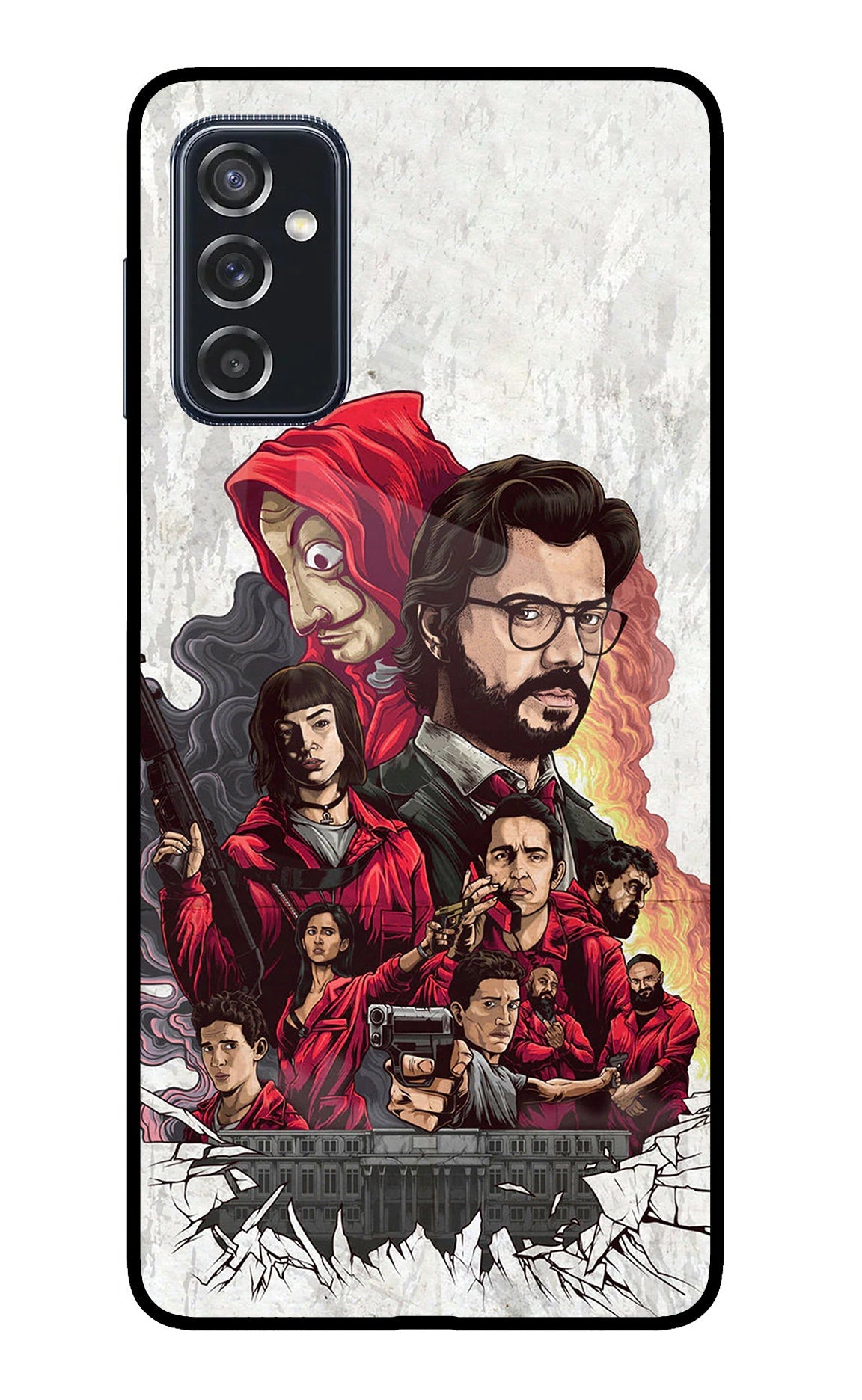 Money Heist Artwork Samsung M52 5G Back Cover