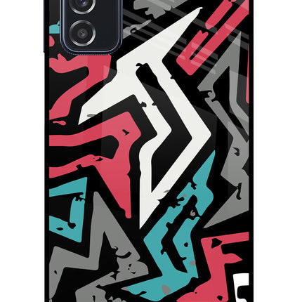 Geometric Graffiti Samsung M52 5G Glass Case Back Cover by Casekaro