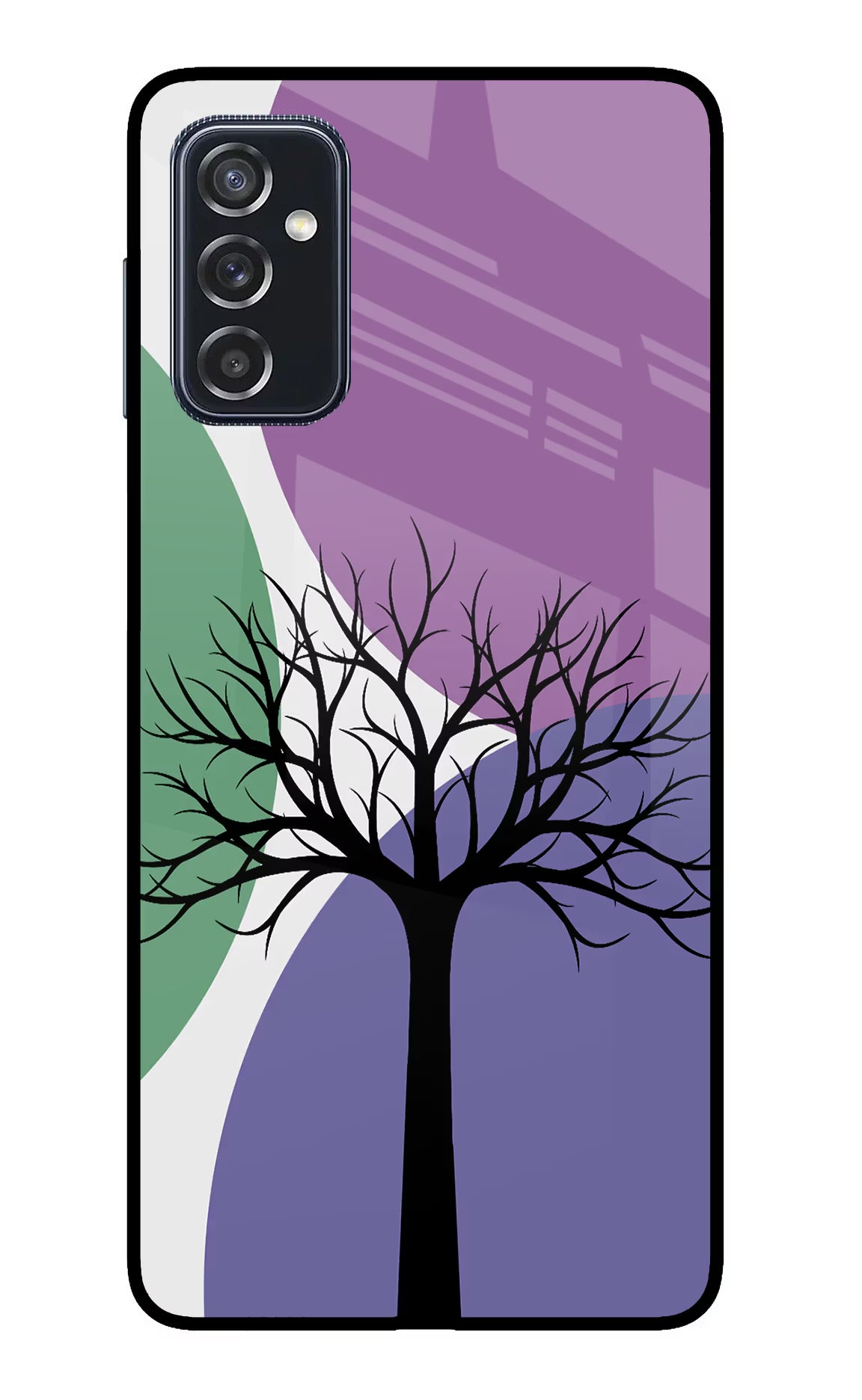 Tree Art Samsung M52 5G Glass Case Back Cover by Casekaro