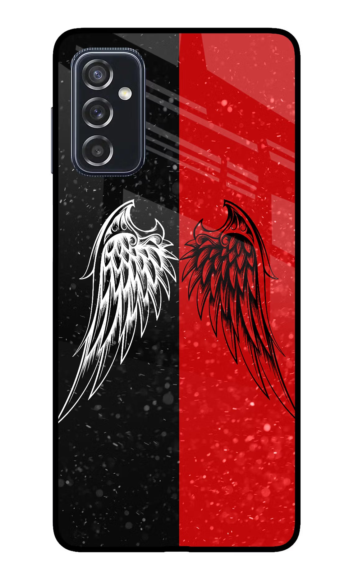 Wings Samsung M52 5G Glass Case Back Cover by Casekaro