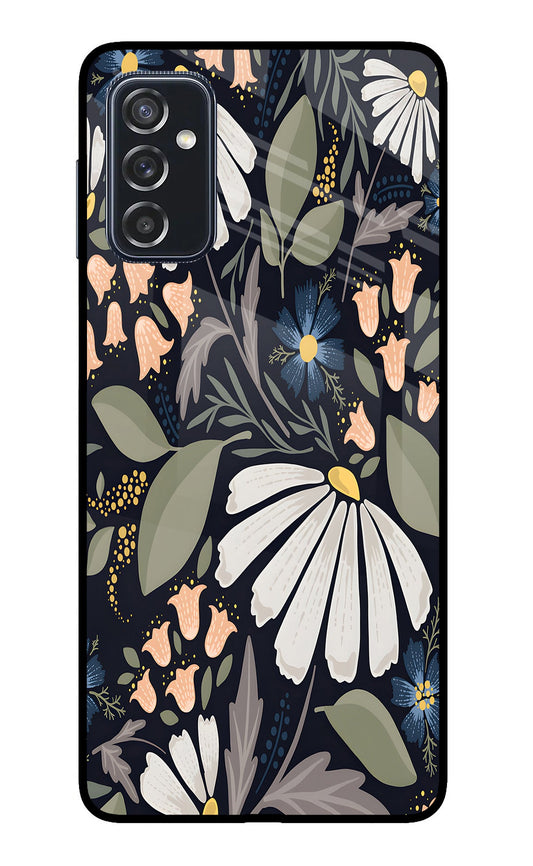 Flowers Art Samsung M52 5G Glass Case