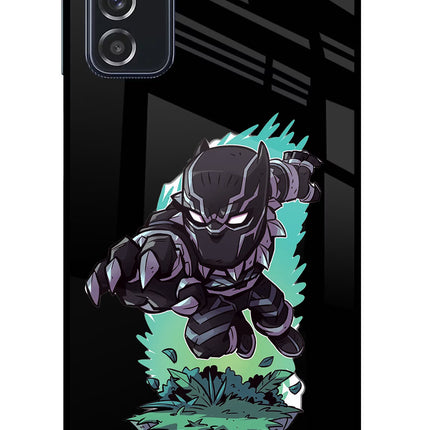 Black Panther Samsung M52 5G Glass Case Back Cover by Casekaro