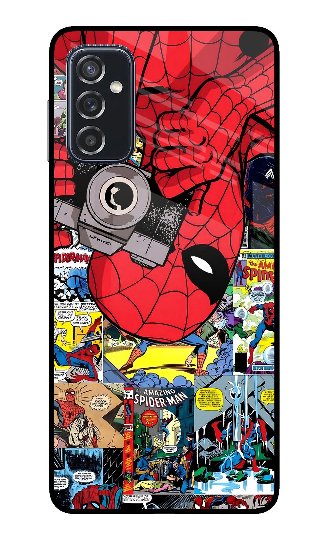 Spider Man Samsung M52 5G Glass Case