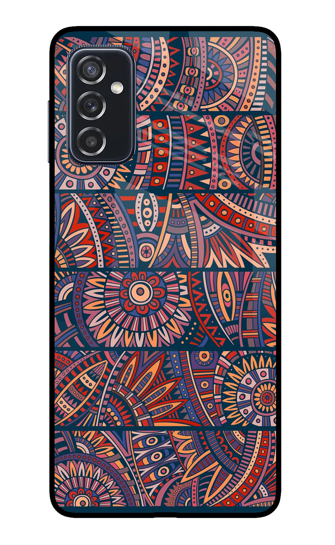 African Culture Design Samsung M52 5G Glass Case Back Cover by Casekaro