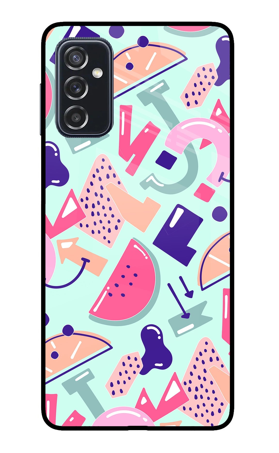 Doodle Pattern Samsung M52 5G Back Cover