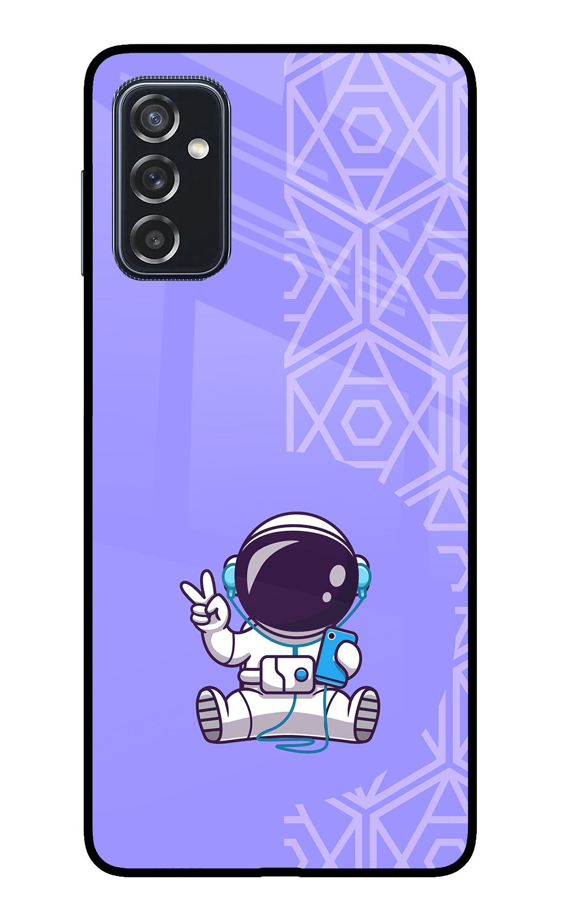 Cute Astronaut Chilling Samsung M52 5G Back Cover