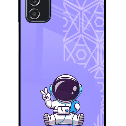 Cute Astronaut Chilling Samsung M52 5G Glass Case