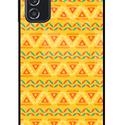 Tribal Pattern Samsung M52 5G Glass Case Back Cover by Casekaro