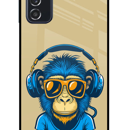 Monkey Headphone Samsung M52 5G Glass Case