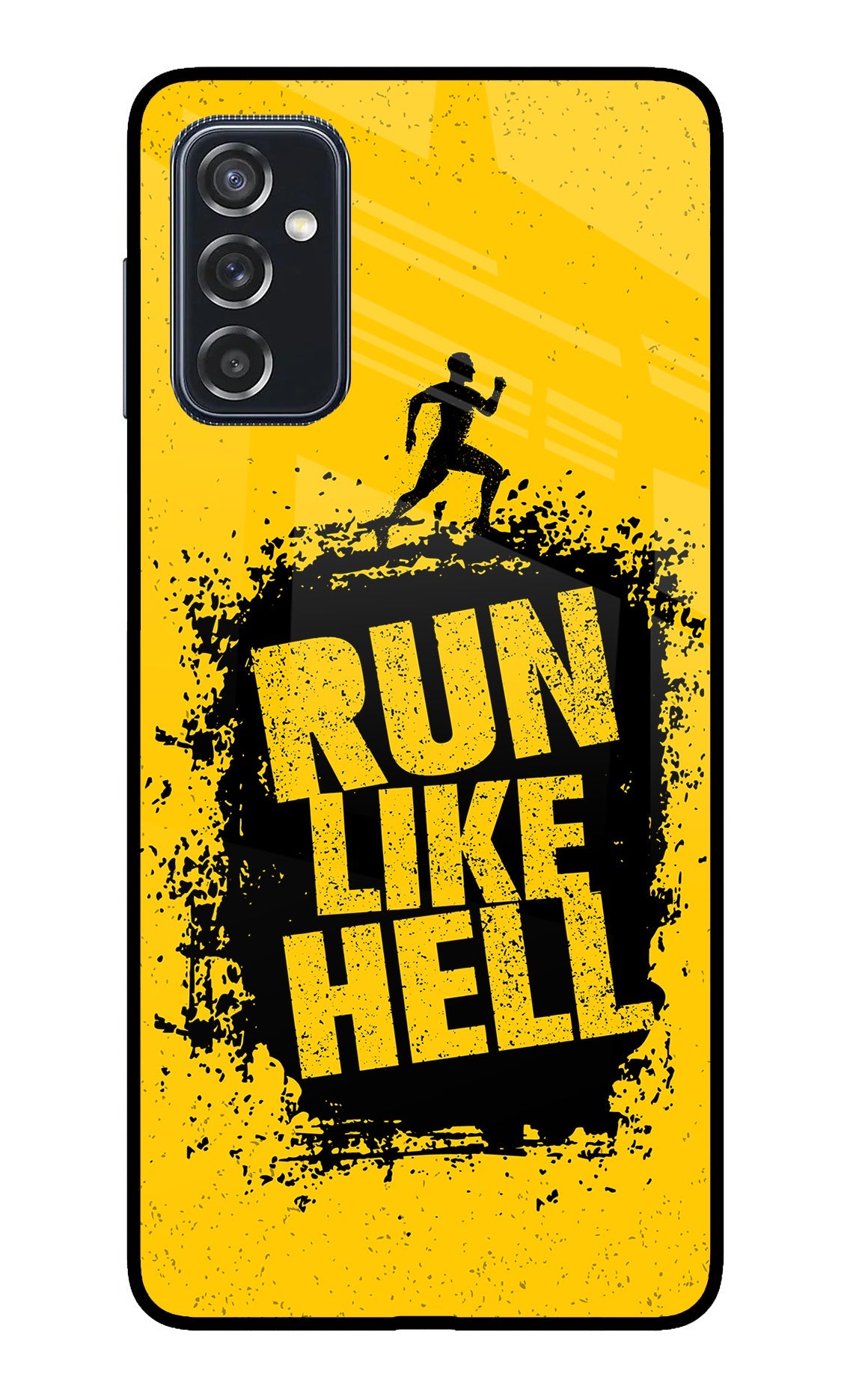 Run Like Hell Samsung M52 5G Glass Case