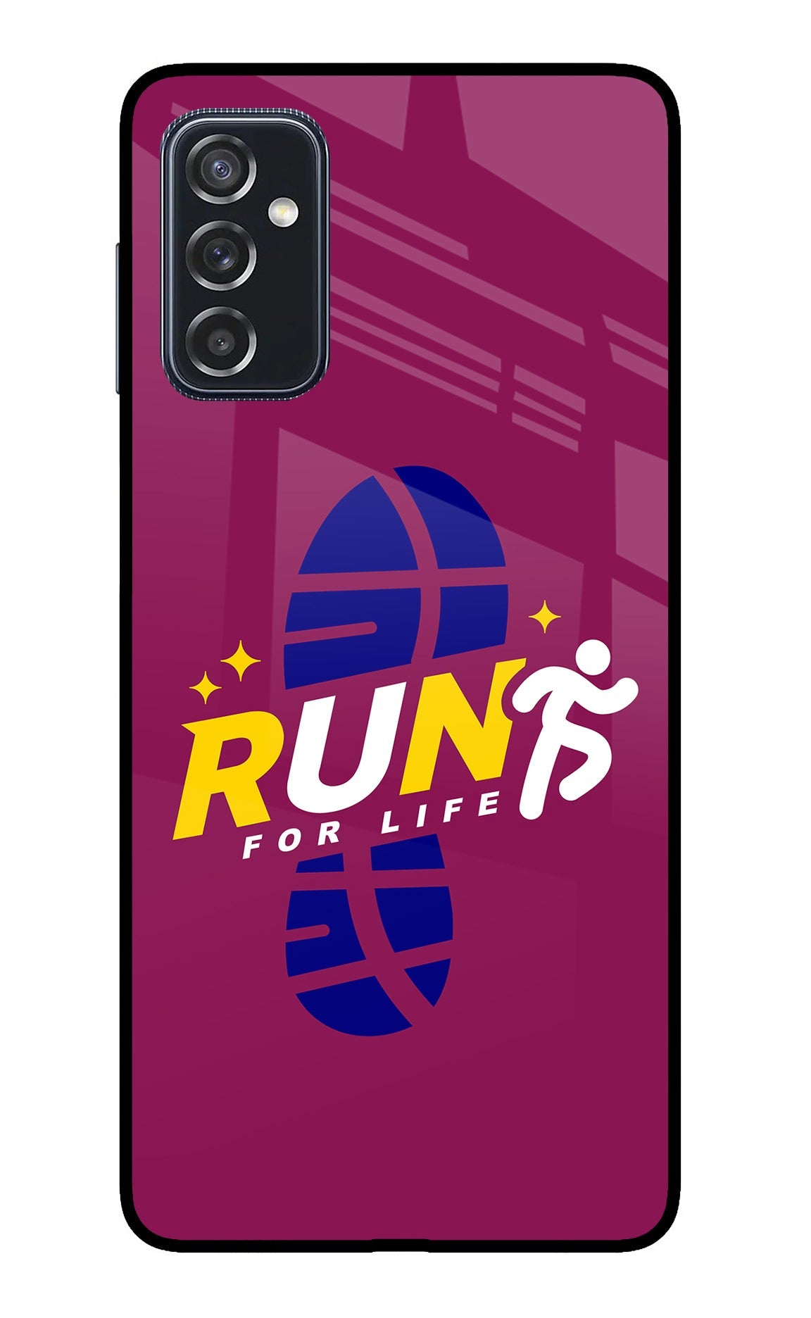 Run for Life Samsung M52 5G Glass Case