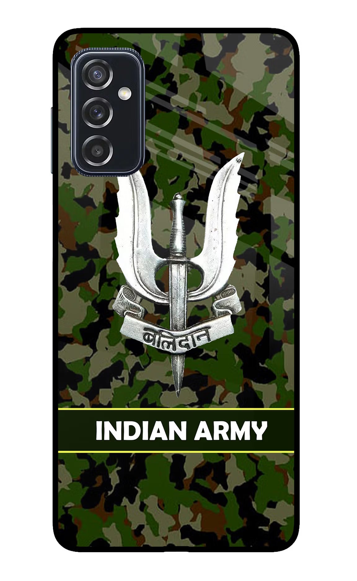Balidan Indian Logo Samsung M52 5G Glass Case Back Cover by Casekaro