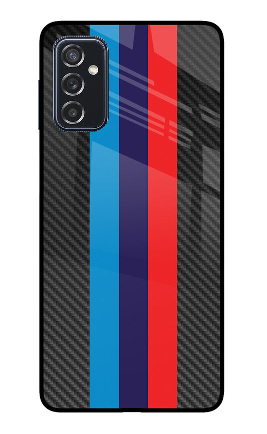 BMW Stripes Pattern Samsung M52 5G Glass Case