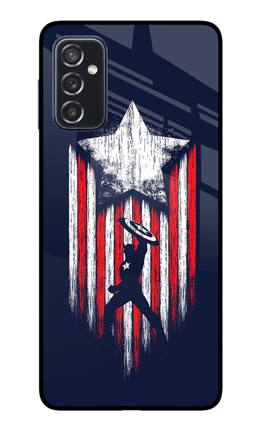 Captain America Marvel Art Samsung M52 5G Glass Case