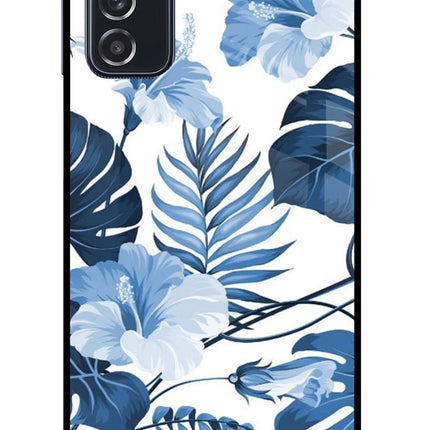 Fabric Art Samsung M52 5G Glass Case Back Cover by Casekaro