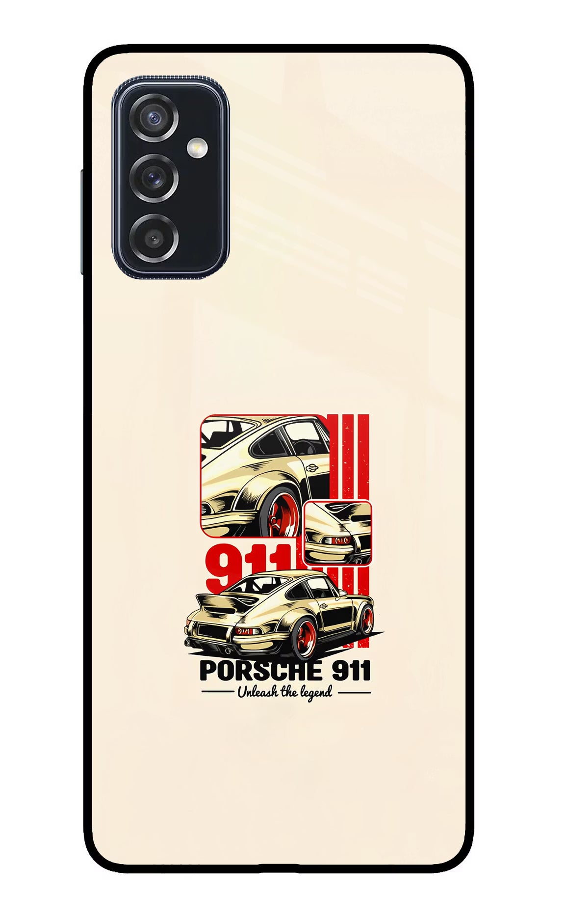 Classic Porsche 911 Samsung M52 5G Glass Case