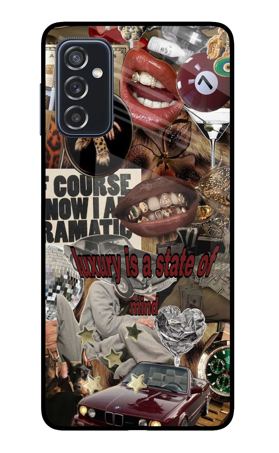 Luxury Samsung M52 5G Glass Case Back Cover by Casekaro