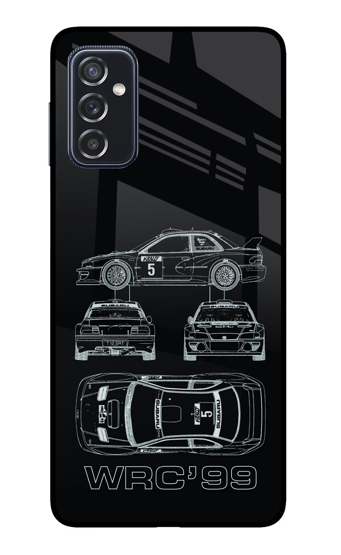 WRC'99 Samsung M52 5G Glass Case Back Cover by Casekaro
