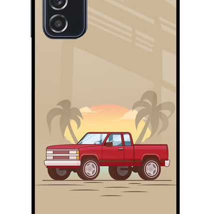 Desert Classic Drive Samsung M52 5G Glass Case Back Cover by Casekaro