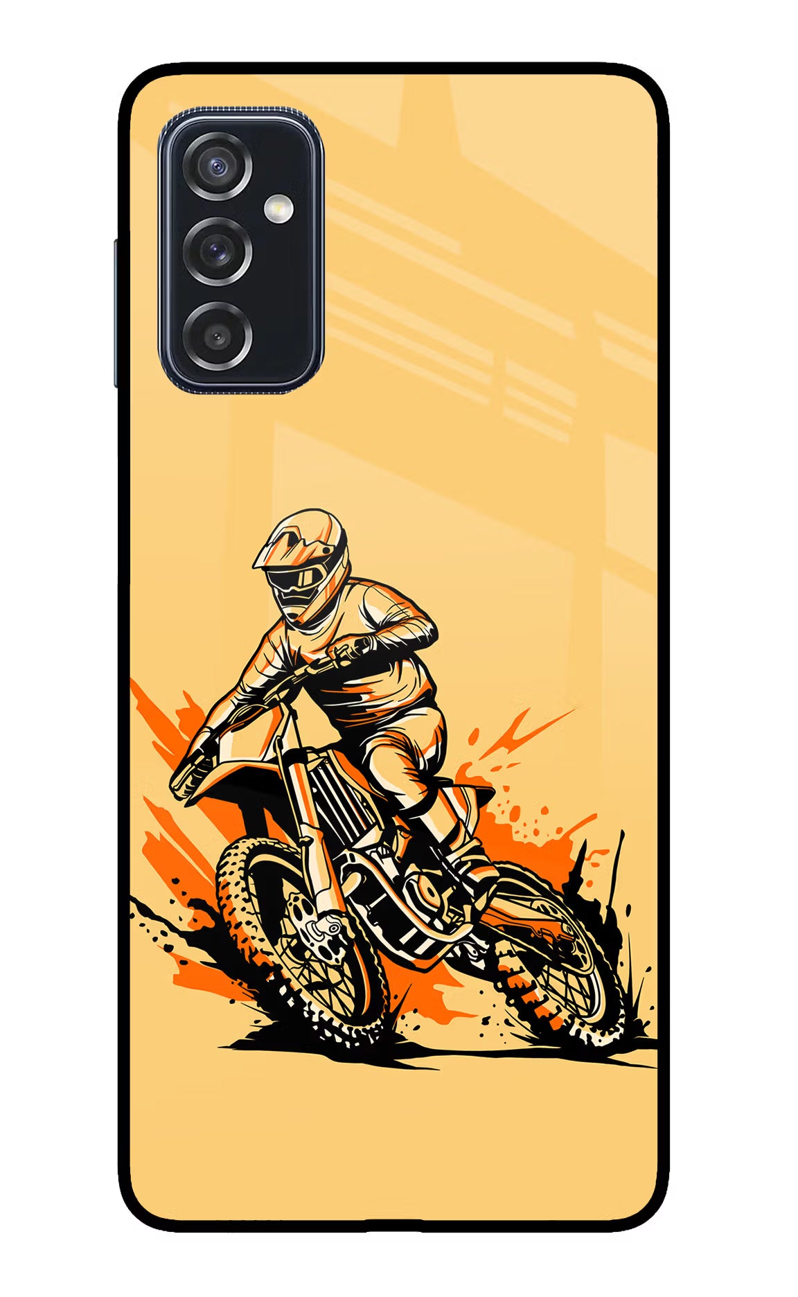 Off-Road Fury Samsung M52 5G Glass Case Back Cover by Casekaro