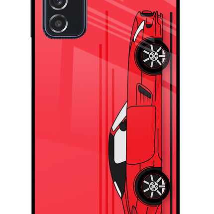 Red Velocity Samsung M52 5G Glass Case Back Cover by Casekaro