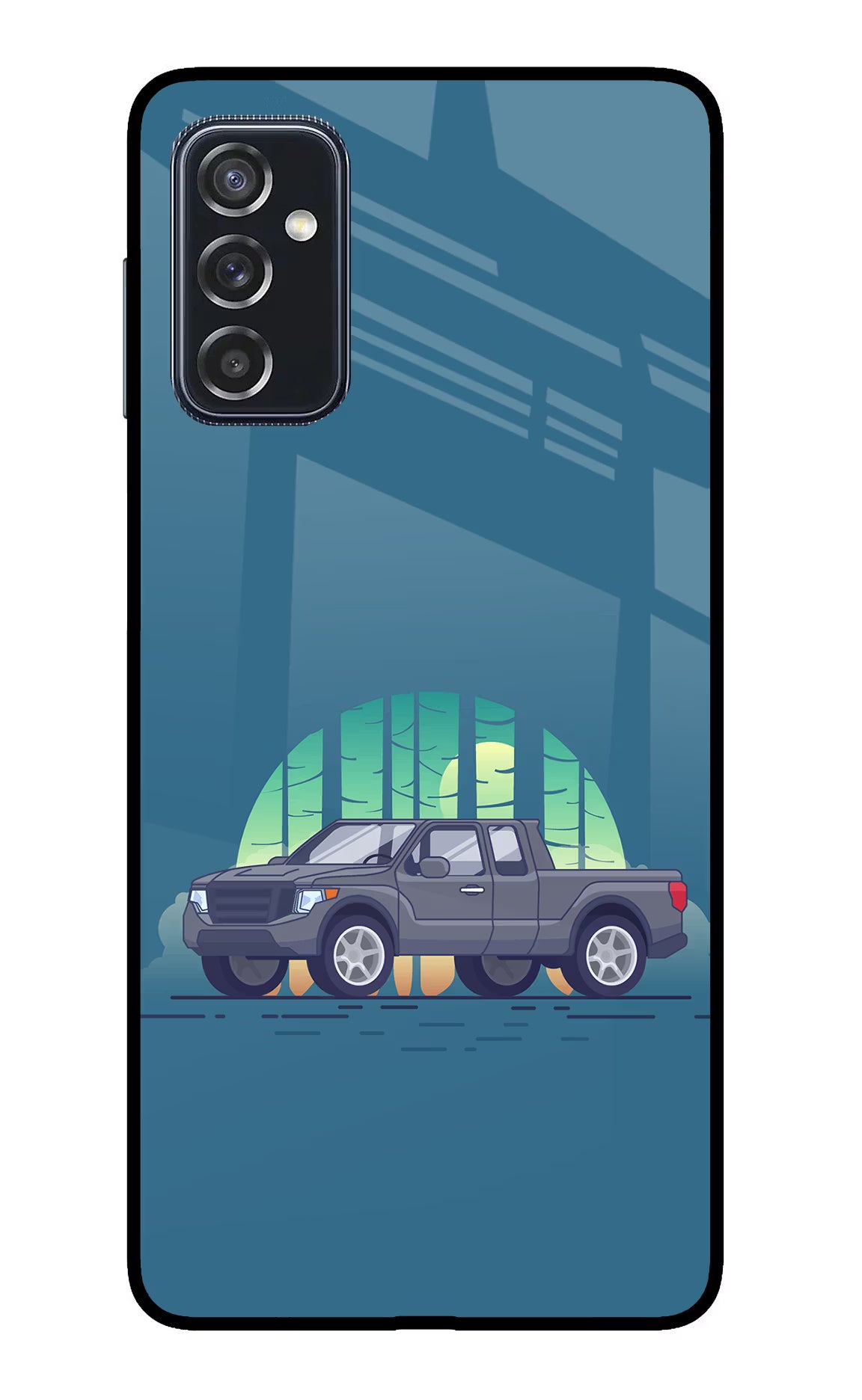 Retro Garage Vibe Samsung M52 5G Glass Case