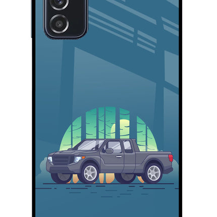 Retro Garage Vibe Samsung M52 5G Glass Case Back Cover by Casekaro