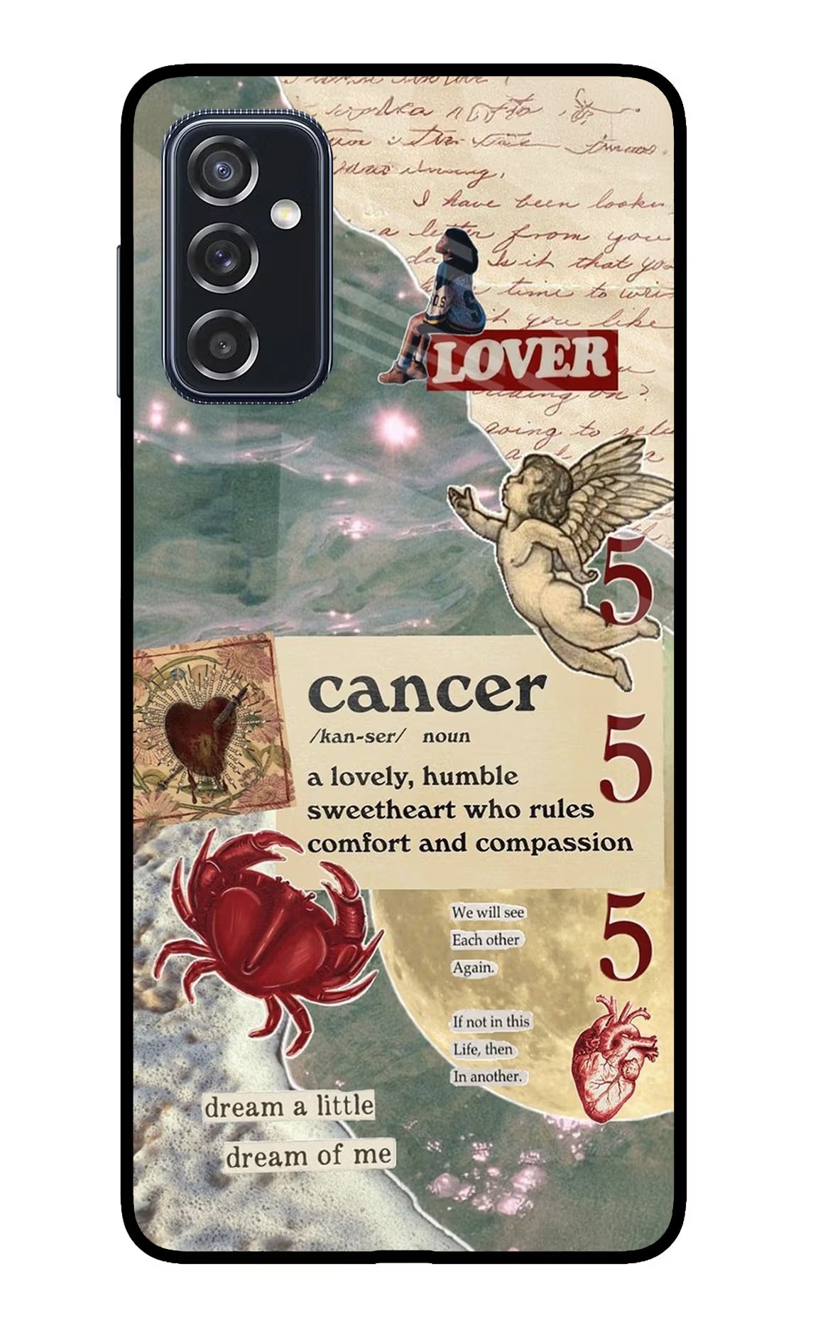 Cancer Zodiac Samsung M52 5G Glass Case