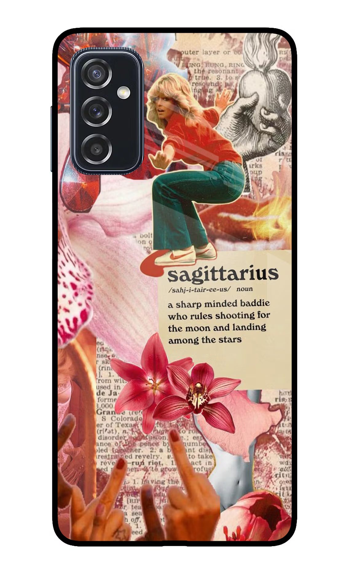 Sagittarius Zodiac Samsung M52 5G Glass Case Back Cover by Casekaro