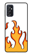 Fired Up – White Samsung M52 5G Glass Case