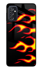 Side Sweep Flames Samsung M52 5G Glass Case
