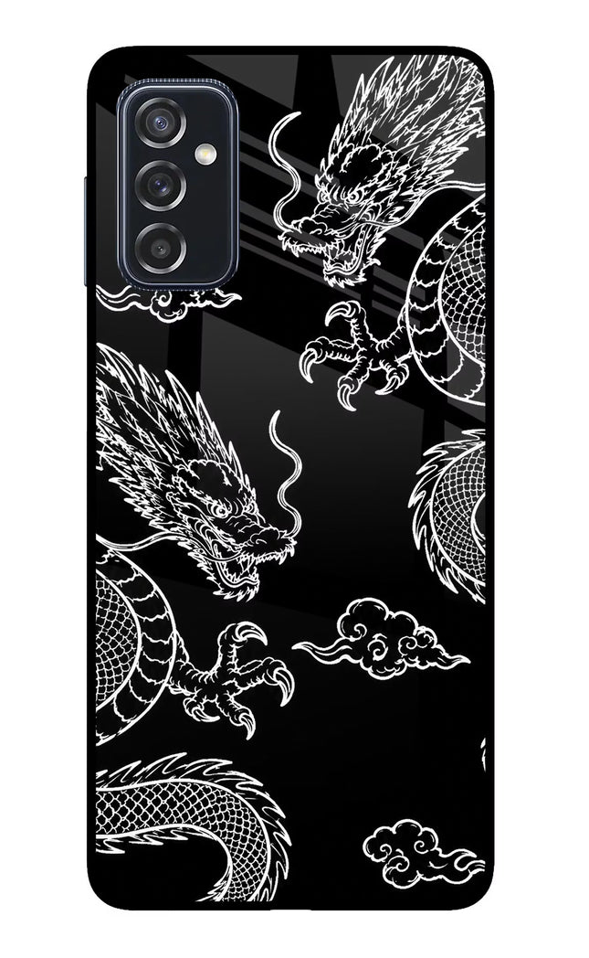 Twin Dragons Samsung M52 5G Glass Case