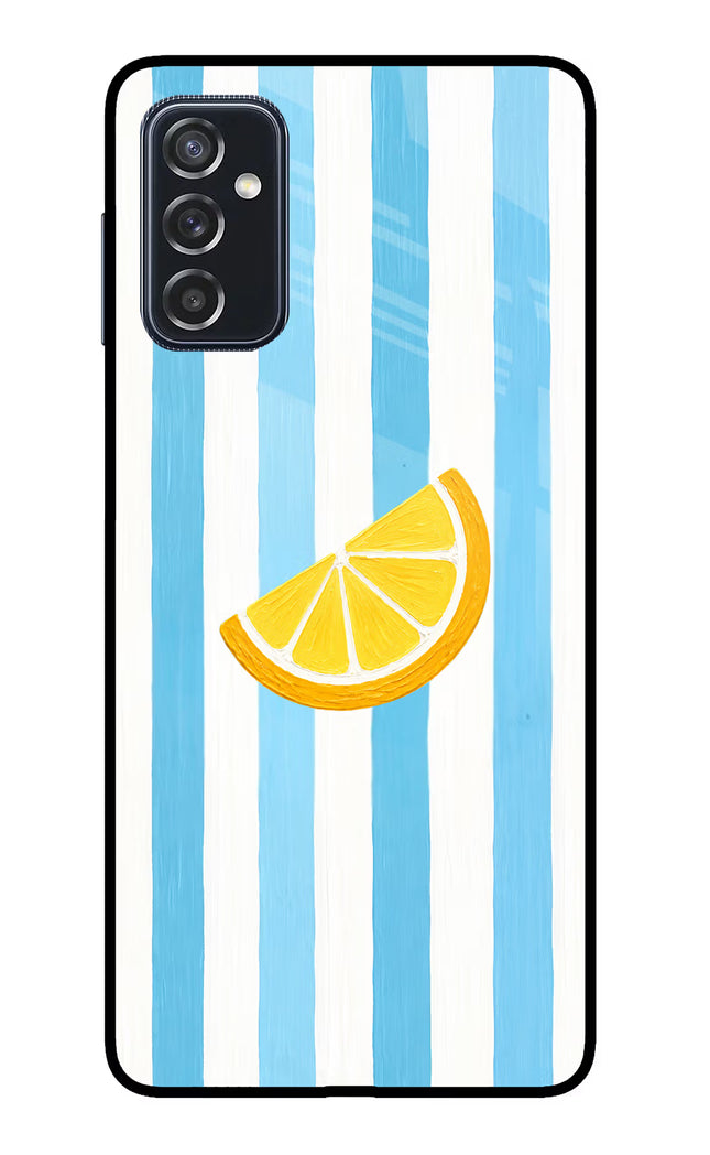Summer Lemon Samsung M52 5G Glass Case