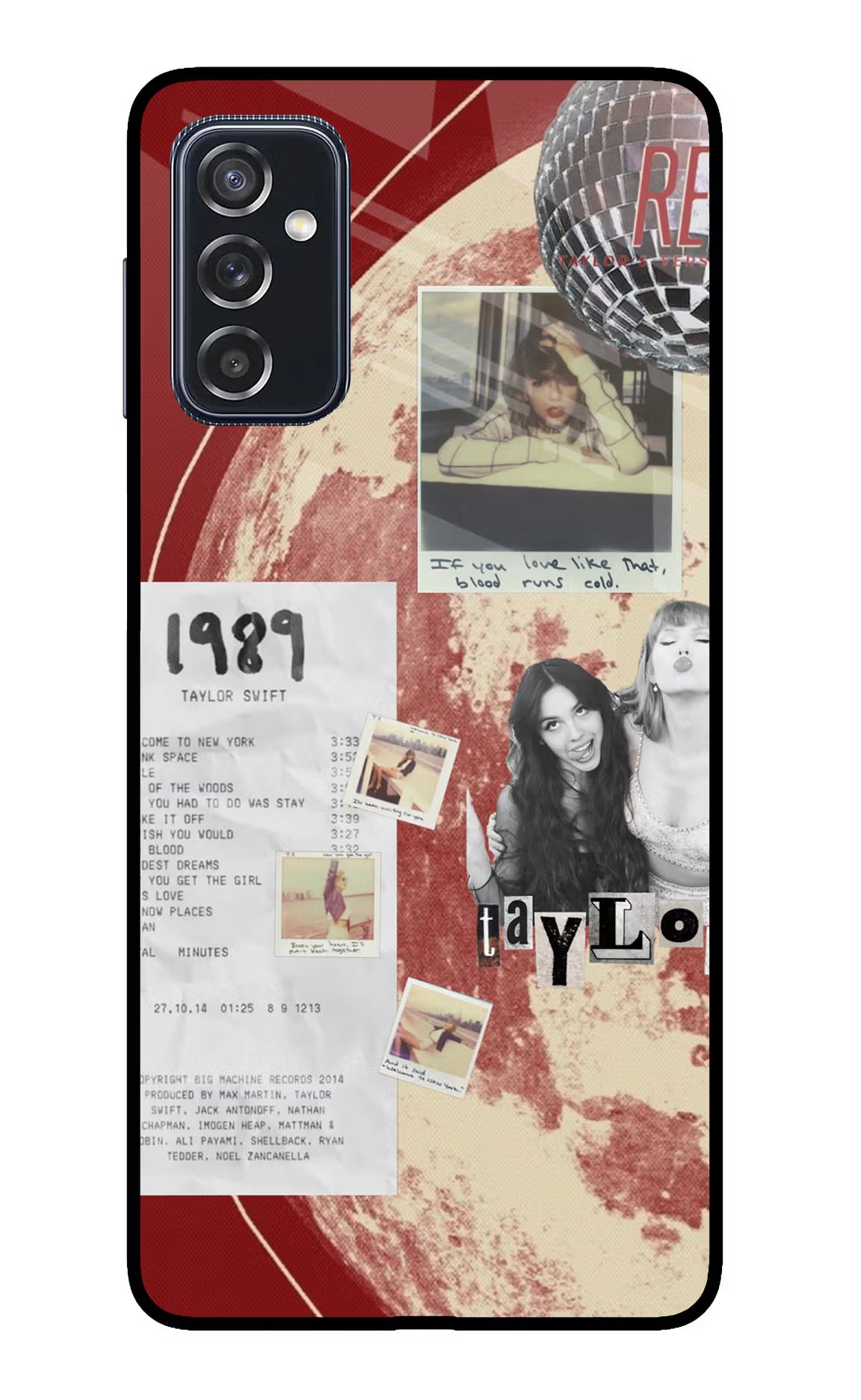 Taylor Swift Samsung M52 5G Glass Case