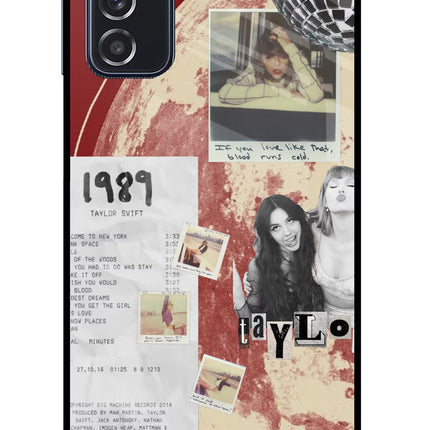 Taylor Swift Samsung M52 5G Glass Case Back Cover by Casekaro