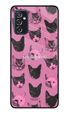Pink Cats Samsung M52 5G Glass Case