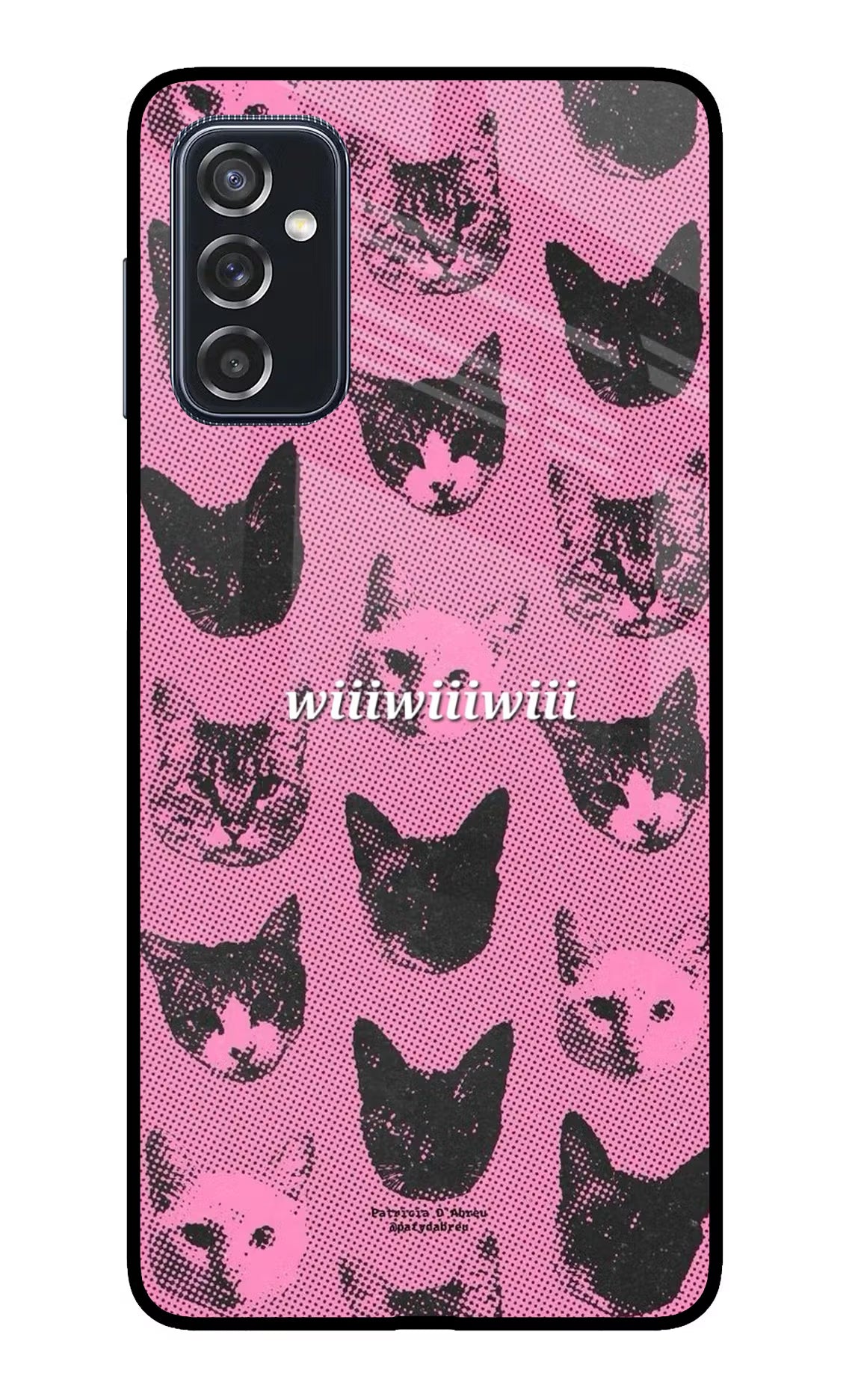 Pink Cats Samsung M52 5G Glass Case