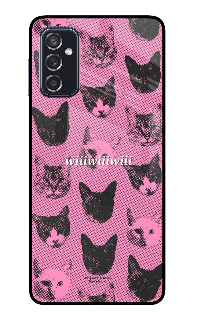 Pink Cats Samsung M52 5G Glass Case