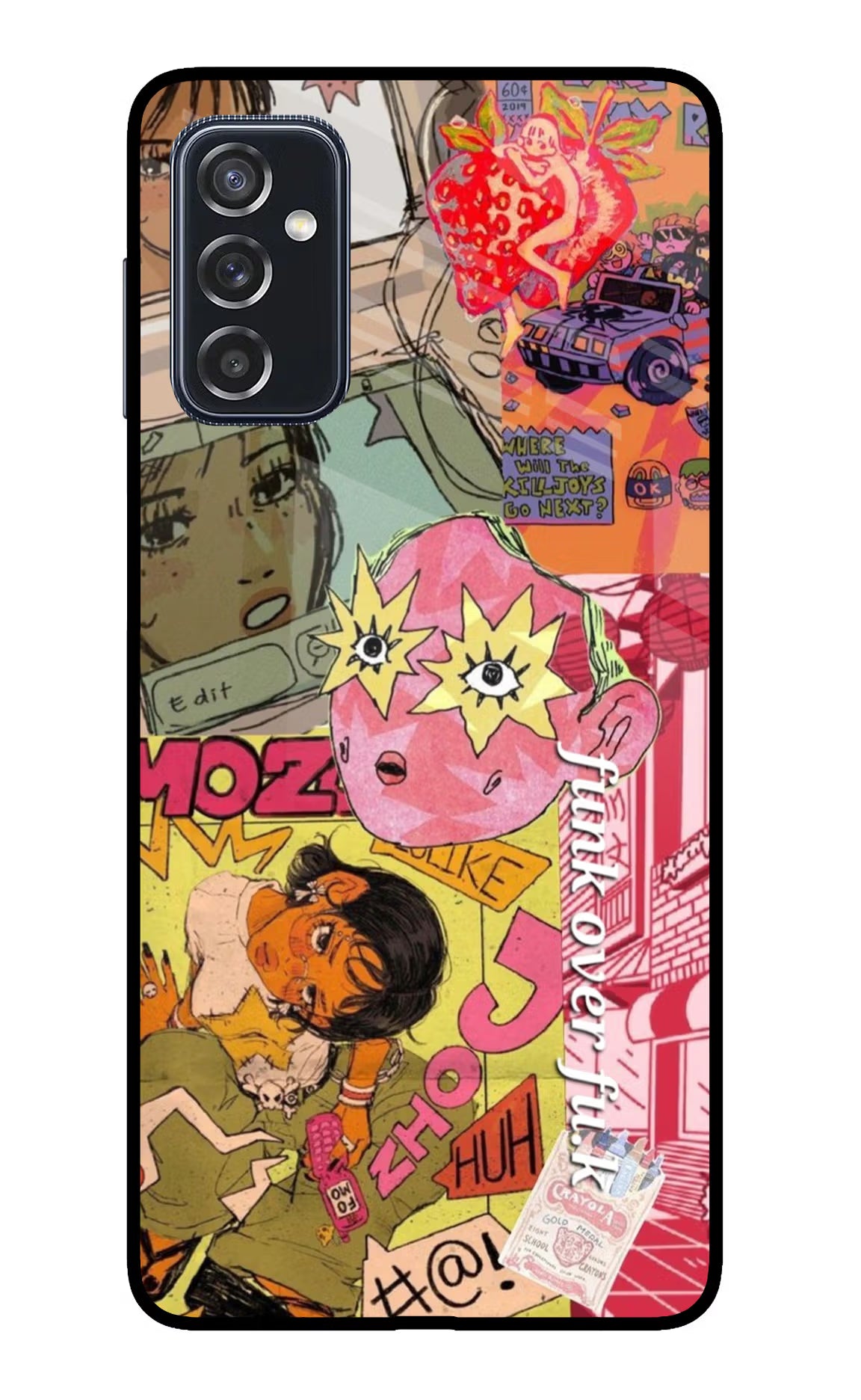 Funkover Samsung M52 5G Glass Case Back Cover by Casekaro