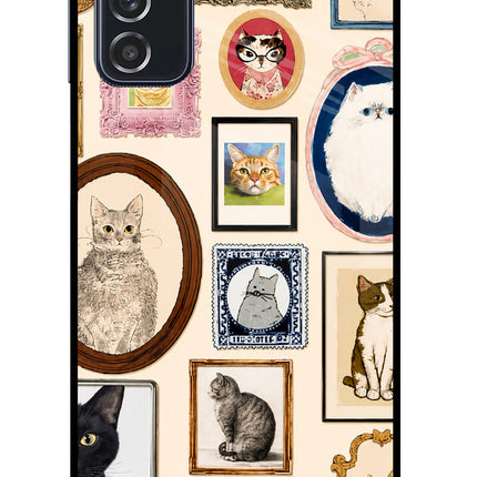 Mirror Cats Samsung M52 5G Glass Case Back Cover by Casekaro