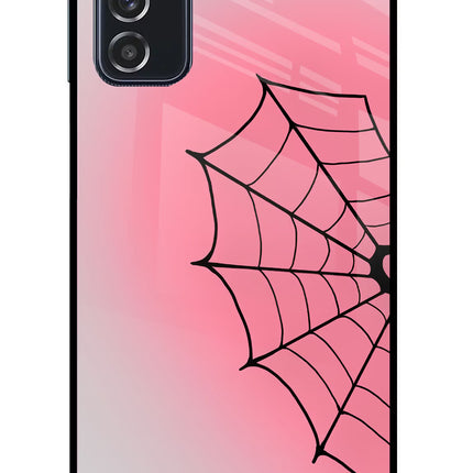 Pink Web Samsung M52 5G Glass Case