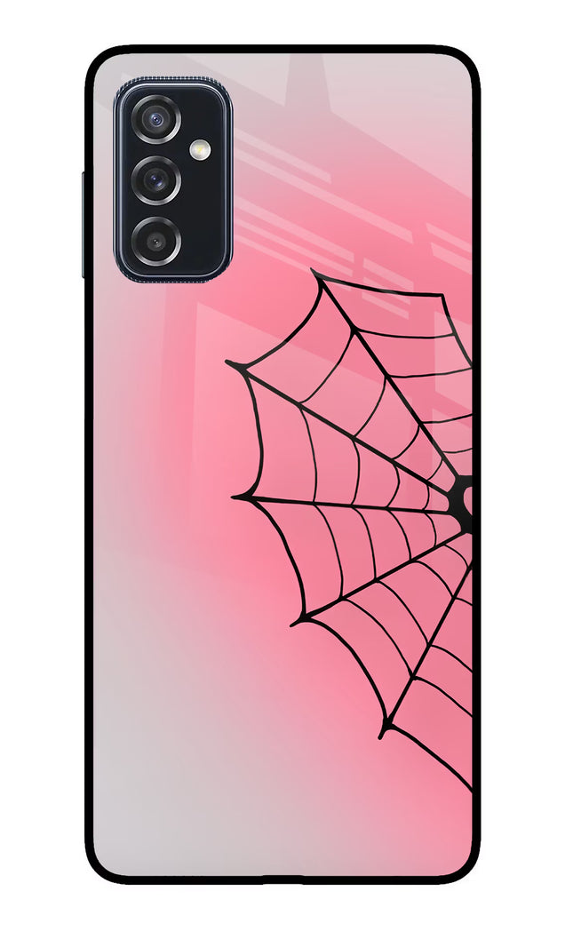 Pink Web Samsung M52 5G Glass Case