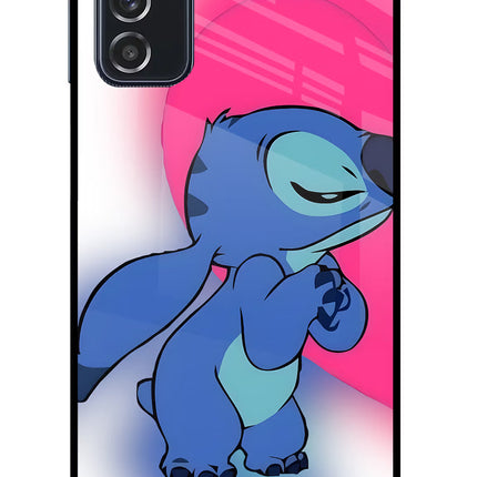 Stitch Hug Samsung M52 5G Glass Case