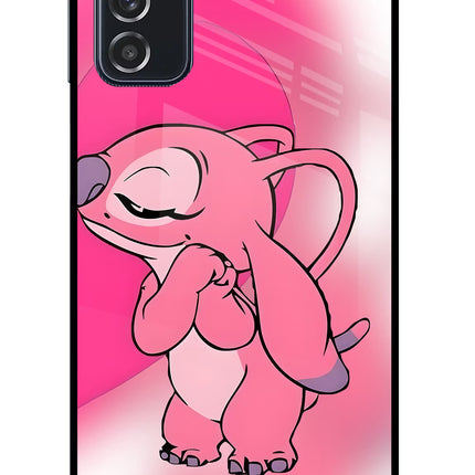 Angel Hug Samsung M52 5G Glass Case Back Cover by Casekaro
